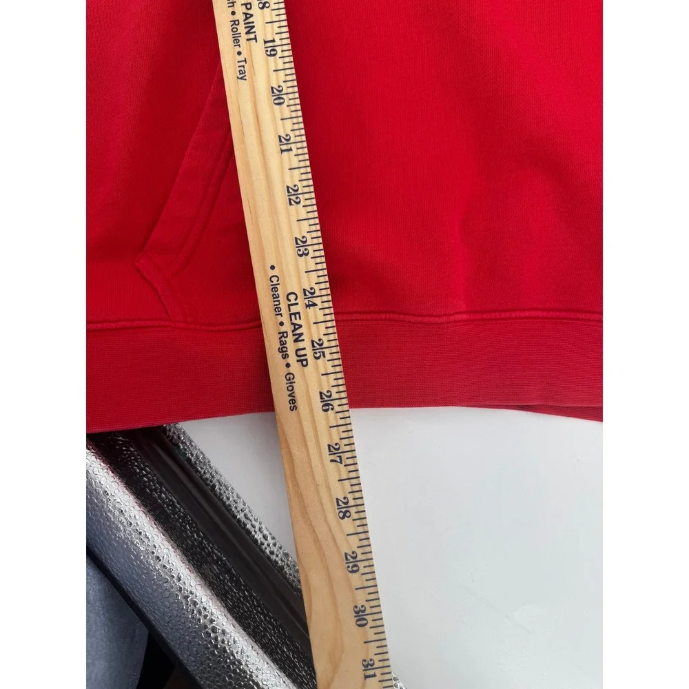 Nike Ohio State Buckeyes Hoodie Men Large Red Pullover NCAA Sweatshirt Graphic